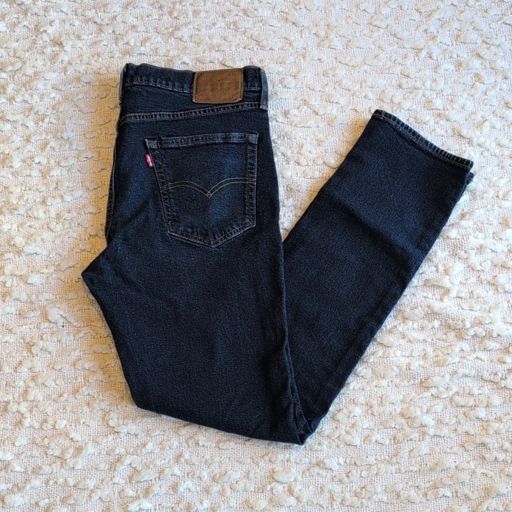 Levi's Premium 511 36 X 34 Mens Dark Wash Jeans